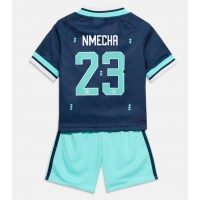 Stroje piłkarskie Niemcy Felix Nmecha #23 Koszulka Wyjazdowej dla dzieci MŚ 2026 Krótki Rękaw (+ szorty)